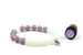 Lava Stone, Opalite and Hamsa Hand Diffuser Bracelet (Gift Boxed w/ Lavender Essential Oil)