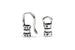 Sterling Silver Crimp End Cap & Hook Clasp – 2mm or 3mm