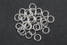 7mm Silver-plated Open Jump Rings (30pcs)