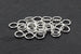 7mm Silver-plated Open Jump Rings (30pcs)