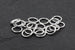 8mm Silver-plated Open Jump Rings (30pcs)
