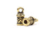 Decorative Antique Gold Cord End (2 pieces) – 2mm