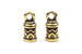 Decorative Antique Gold Cord End (2 pieces) – 2mm