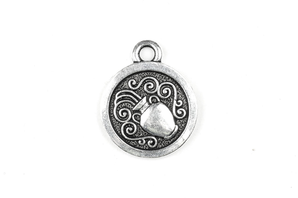 Silver-plated Star Sign Zodiac Charm from Kerrie Berrie Jewellery Making Supplies
