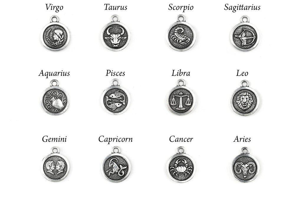 Silver Zodiac Necklace (Choice of Star Signs)