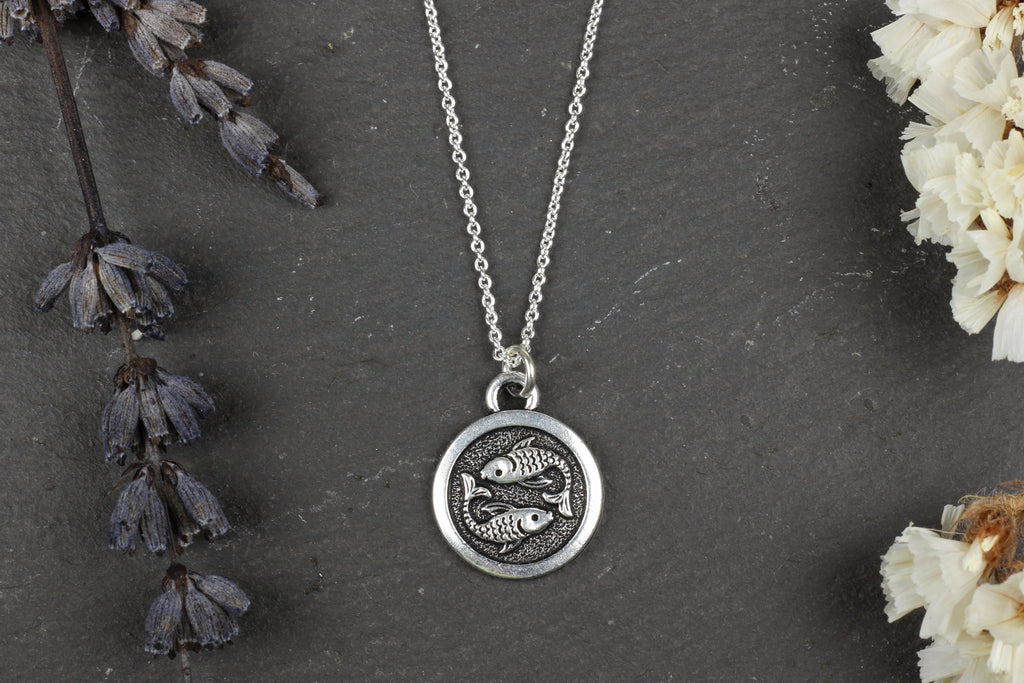 Silver Zodiac Necklace (Choice of Star Signs)