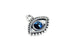 Silver Swarovski Crystal Evil Eye Charm