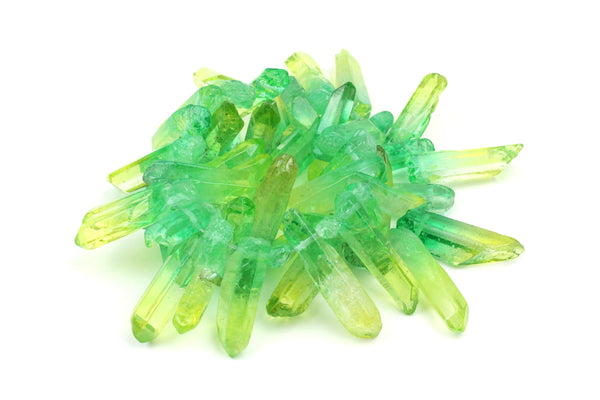 Green Quartz Top-drilled 'Nugget' Beads – Average 38mm x 10mm (45 Beads)