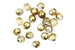 Gold Foil Czech Glass Round Faceted Beads 6mm for Beading and Jewellery Making