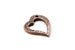 Antique Copper Tierracast Hammered Heart Charm