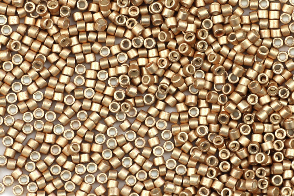 Galvanised Semi Matte Champagne (Matte Gold / Bronze) Seed Beads for Beading and Jewellery Making – SIZE 11 / 5g