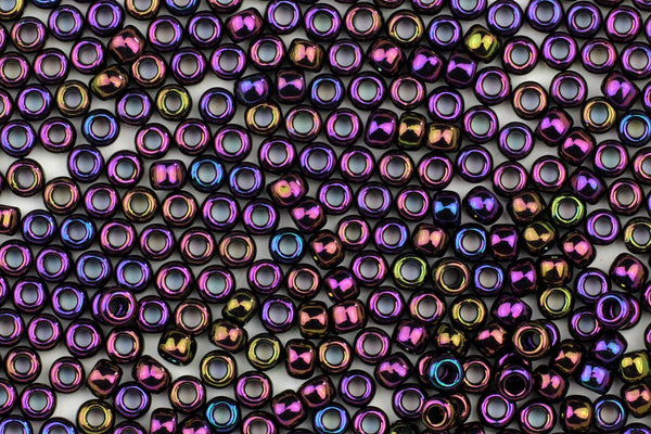 Metallic Iris Purple Toho (Iridescent Dark Purple) Seed Beads for Jewellery Making – SIZE 8 / 10g