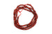 Semi Precious Natural Red Jasper in Round Faceted Firebrick – 2mm w/ 0.5mm Hole (Approx. 170 Beads)