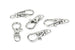 Small Silver Keyring Swivel Clasp – 23mm x 9mm