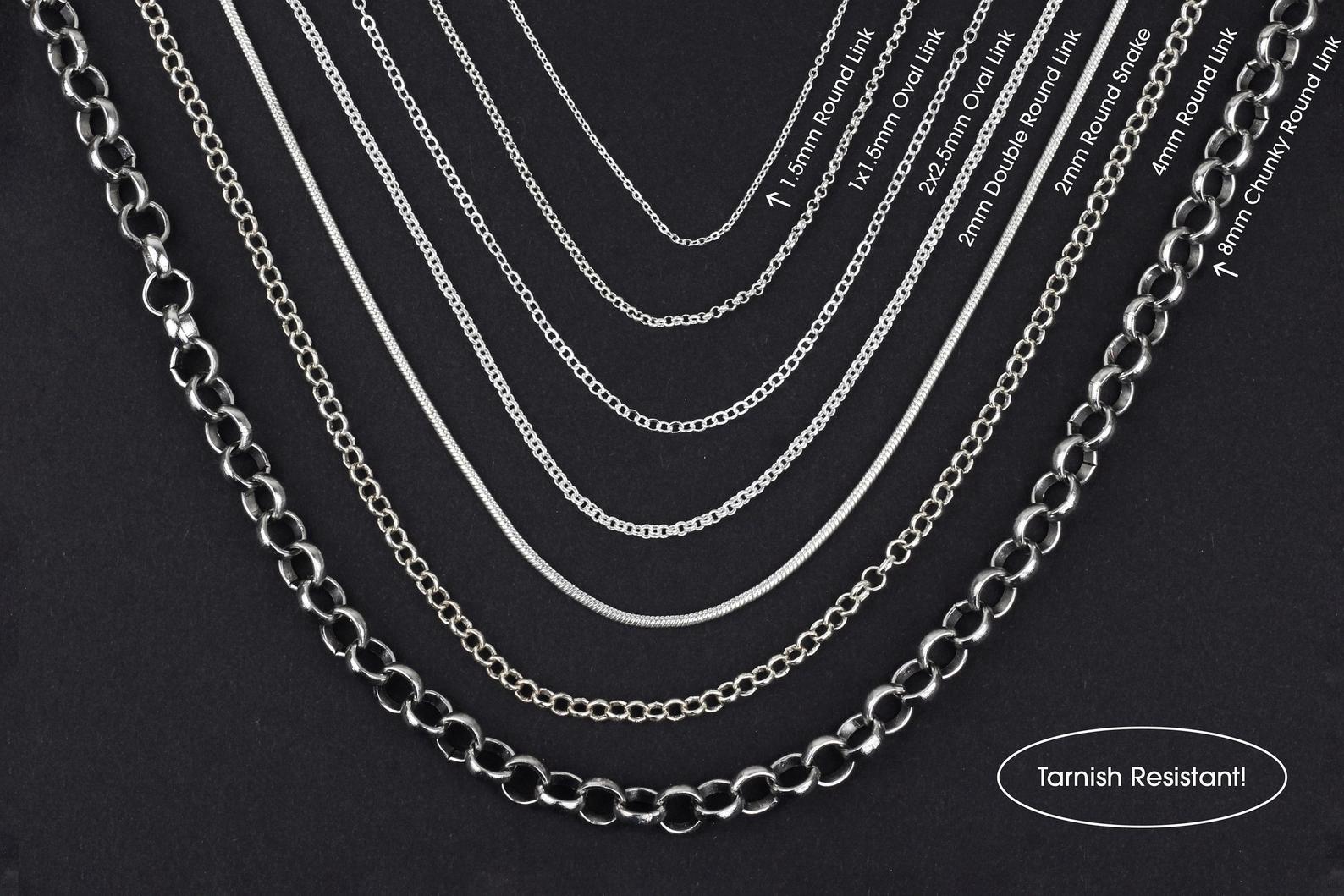 Silver chain that hotsell does not tarnish