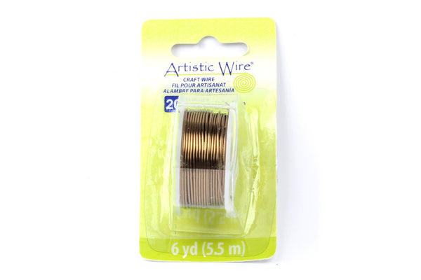 Kerrie Berrie Artistic Craft Wire for Jewellery Making in Antique Brass