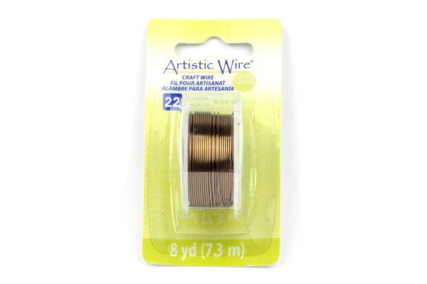 Kerrie Berrie Artistic Craft Wire for Jewellery Making in Antique Brass