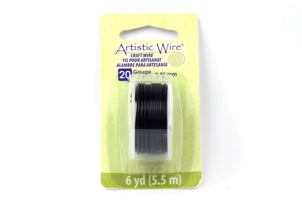 Kerrie Berrie Artistic Craft Wire for Jewellery Making in Black. Gauges available 18GA, 20GA, 22GA, and 26GA