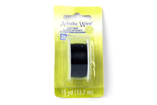 Kerrie Berrie Artistic Craft Wire for Jewellery Making in Black. Gauges available 18GA, 20GA, 22GA, and 26GA