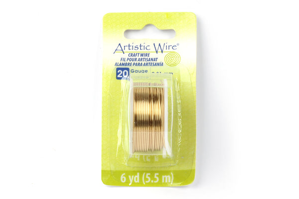 Kerrie Berrie Artistic Craft Wire for Jewellery Making in Gold. Gauges available 18GA, 20GA, 22GA, and 26GA