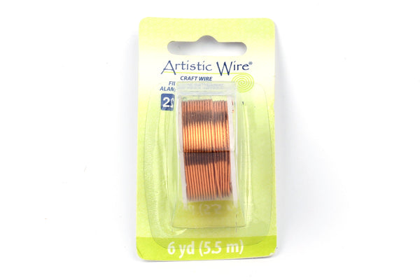 Kerrie Berrie Artistic Craft Wire for Jewellery Making in Natural Copper-look finish. Gauges available 18GA, 20GA, 22GA, and 26GA