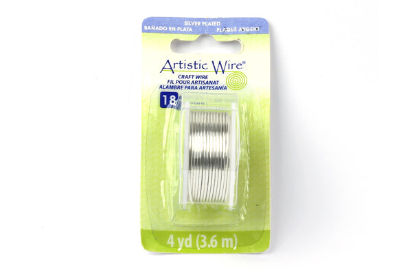 Kerrie Berrie Artistic Craft Wire for Jewellery Making in Silver. Gauges available 18GA, 20GA, 22GA, and 26GA