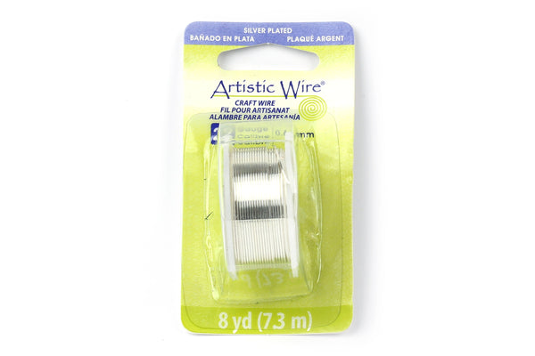 Kerrie Berrie Artistic Craft Wire for Jewellery Making in Silver. Gauges available 18GA, 20GA, 22GA, and 26GA