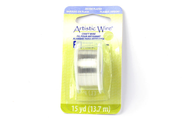 Kerrie Berrie Artistic Craft Wire for Jewellery Making in Silver. Gauges available 18GA, 20GA, 22GA, and 26GA