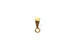 Bail with Loop - Gold Plated -  10mm x 3mm (1 pc)