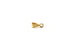 Bail with Loop - Gold Plated -  10mm x 3mm (1 pc)