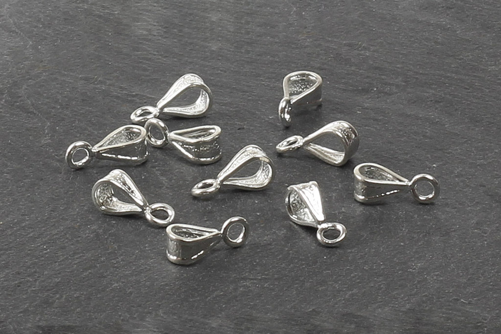 Kerrie Berrie UK Necklace Bails for Jewellery Making in Silver