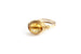 Citrine and Silver Wire-wrapped Ring – November Birthstone