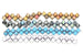 Kerrie Berrie Czech Glass Square 8mm Beads Strand