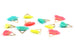 Coral / Orange Triangle Fringe Tassel Charm Pendant 23 x 15mm