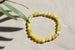 Kerrie Berrie Colourful Elasticated Genuine Real Agate Bracelet in Yellow