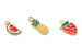 Kerrie Berrie Charms for Jewellery Making Gold and Red Enamel Cute Tiny Strawberry Charm