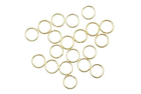 Kerrie Berrie 10mm Gold Open Jump Rings for Jewellery Making