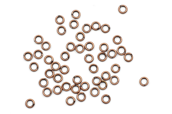 Kerrie Berrie 3mm Copper Open Jump Rings for Jewellery Making