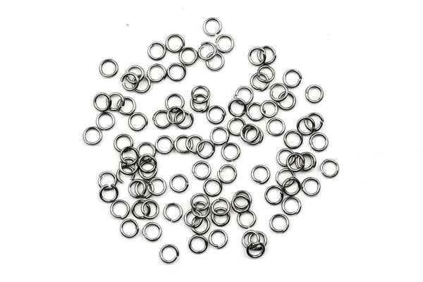 Kerrie Berrie 4mm Black Open Jump Rings for Jewellery Making