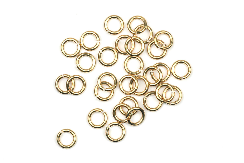 Kerrie Berrie 5mm Gold Open Jump Rings for Jewellery Making