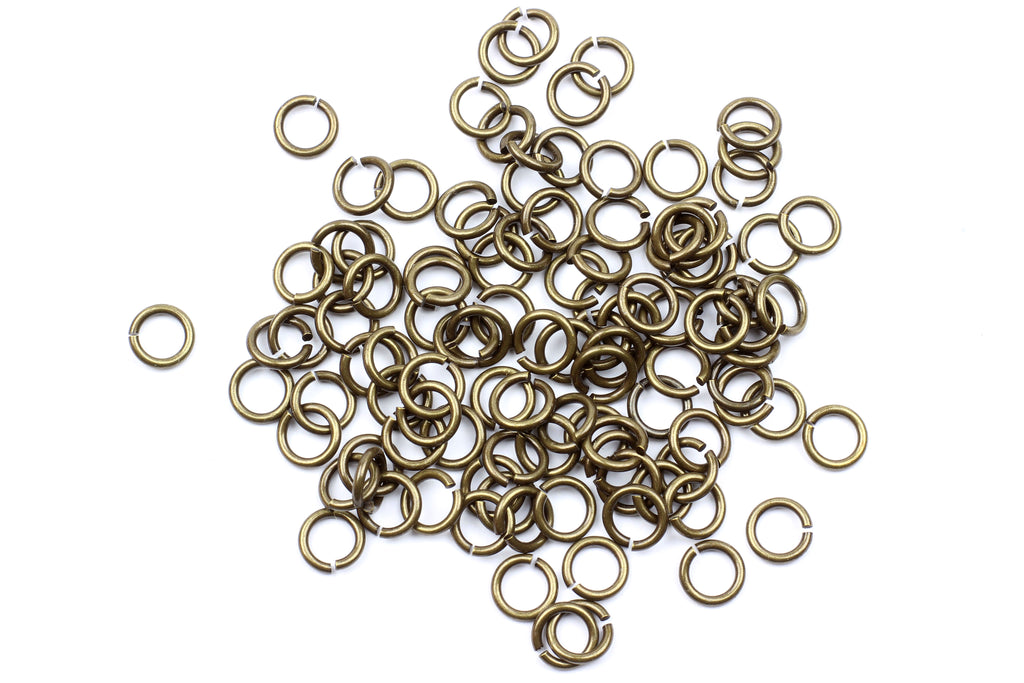 Kerrie Berrie 6mm Brass Open Jump Rings for Jewellery Making