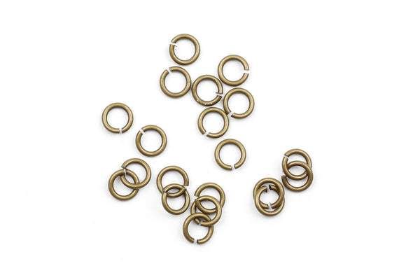 Kerrie Berrie 6mm Brass Open Jump Rings for Jewellery Making