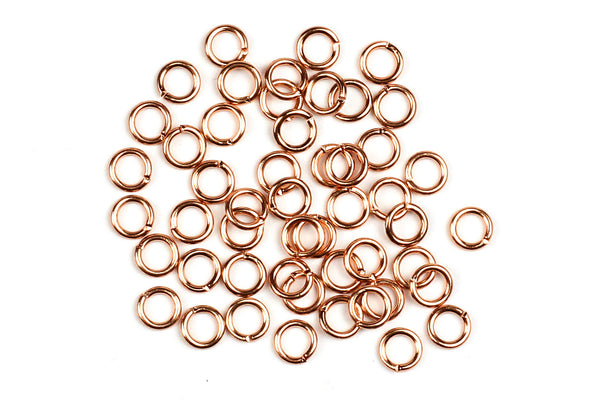 Kerrie Berrie 4mm Rose Gold Open Jump Rings for Jewellery Making