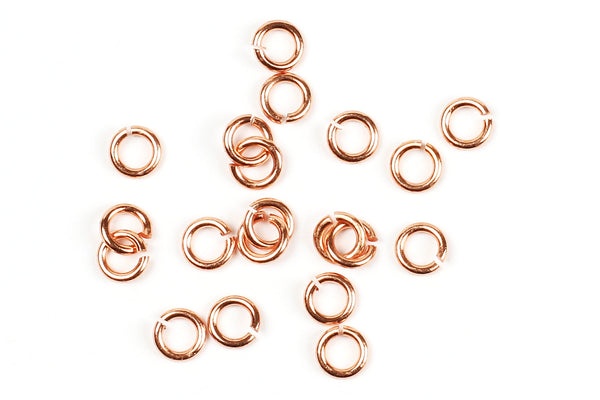 Kerrie Berrie 5mm Rose Gold Open Jump Rings for Jewellery Making