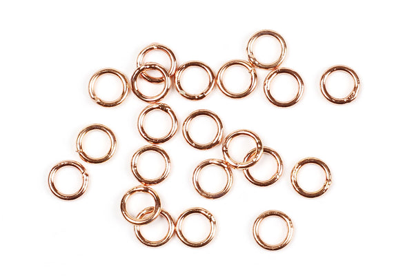 Kerrie Berrie 6mm Rose Gold Closed Jump Rings for Jewellery Making