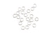 Kerrie Berrie 6mm Silver Closed Jump Rings for Jewellery Making