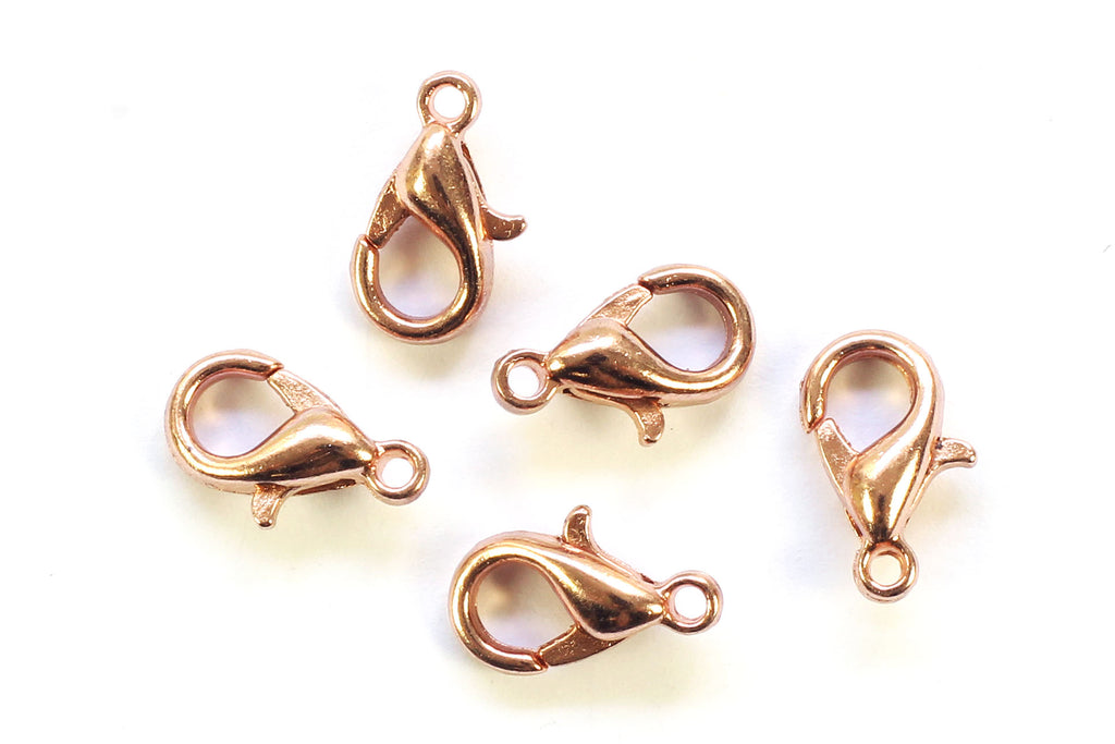 Kerrie Berrie Jewellery Making Rose Gold 10mm Lobster Clasp Jewellery Clasps