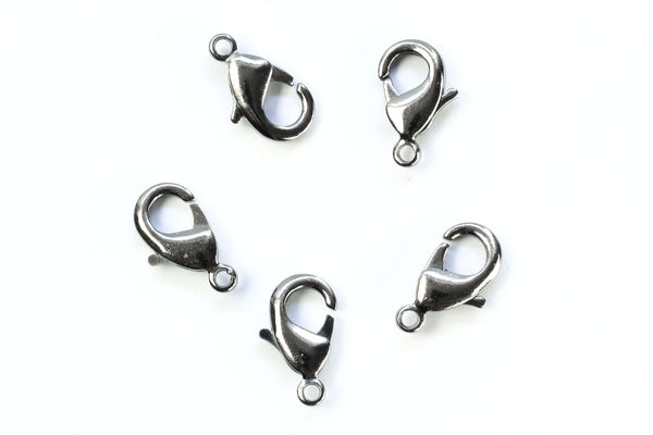 Kerrie Berrie Jewellery Making Black Pewter 12mm Lobster Clasp Jewellery Clasps