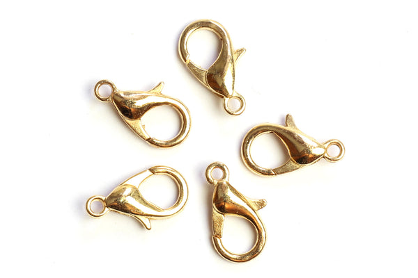Kerrie Berrie Jewellery Making Gold 12mm Lobster Clasp Jewellery Clasps