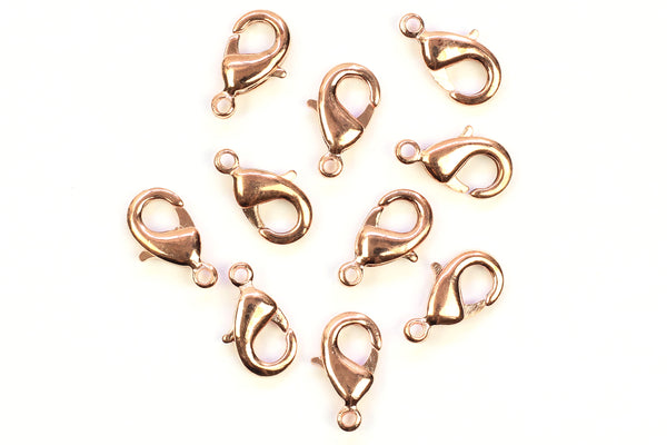 Kerrie Berrie Jewellery Making Rose Gold 12mm Lobster Clasp Jewellery Clasps